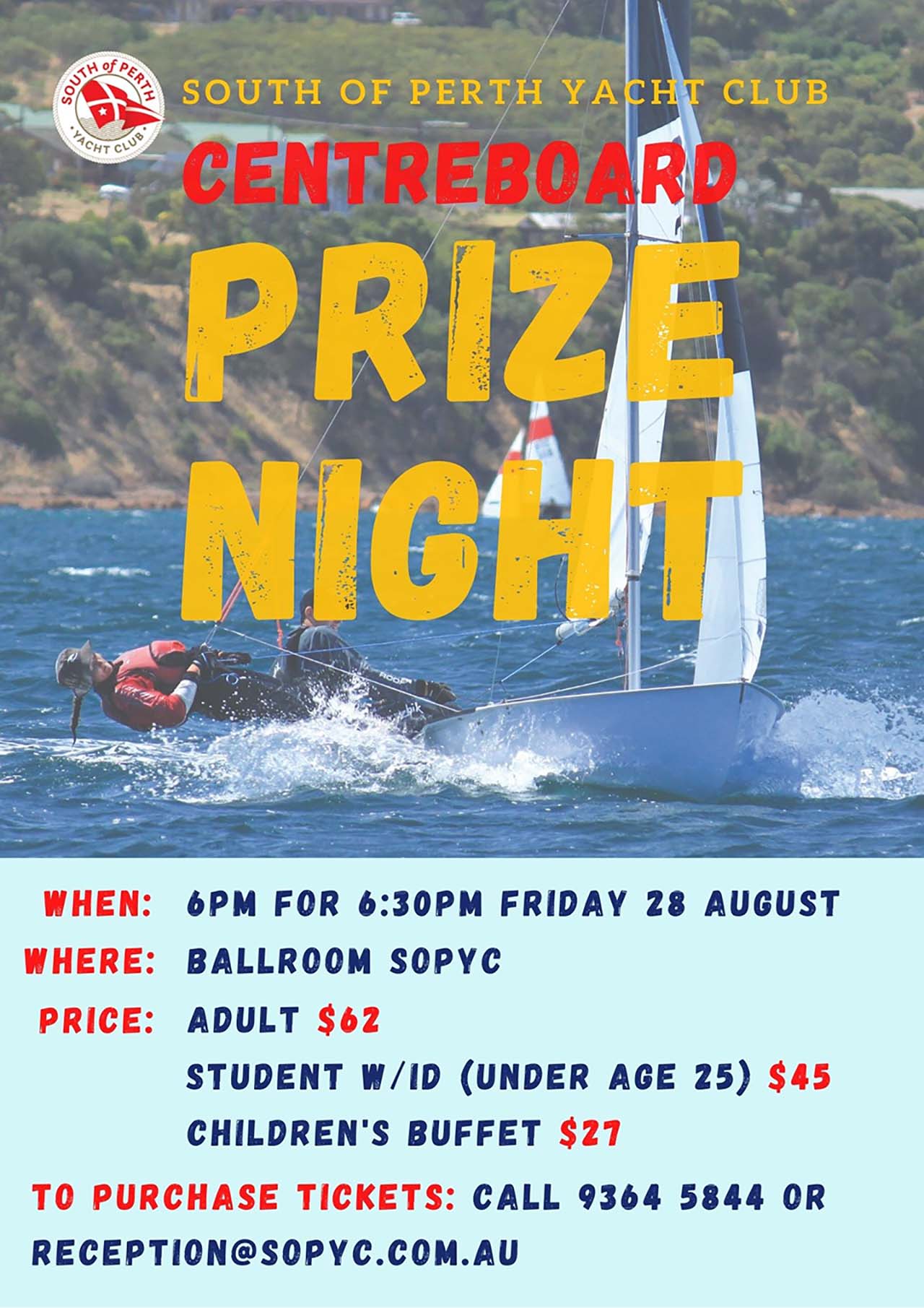 Centreboard Prize Night Announced!