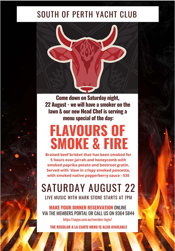 Flavours of Smoke & Fire - Saturday 22 August