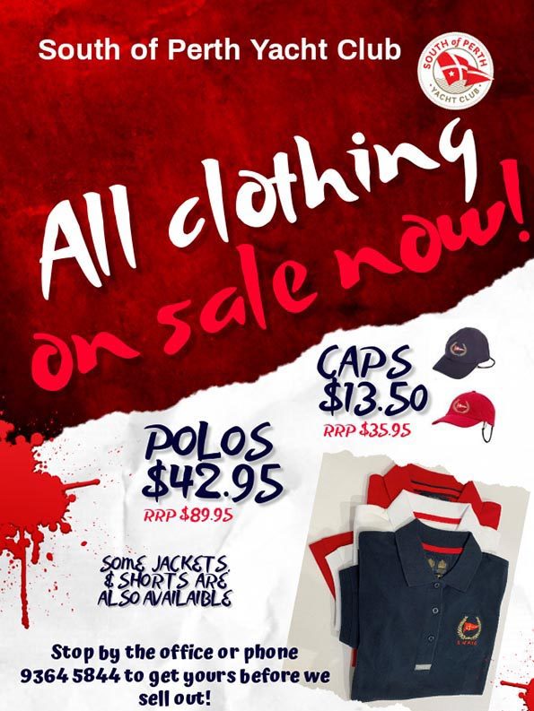 All Club Clothing On Sale - limited stock left!