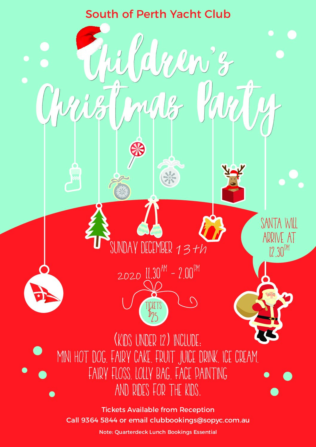 Children's Christmas Party at the Club