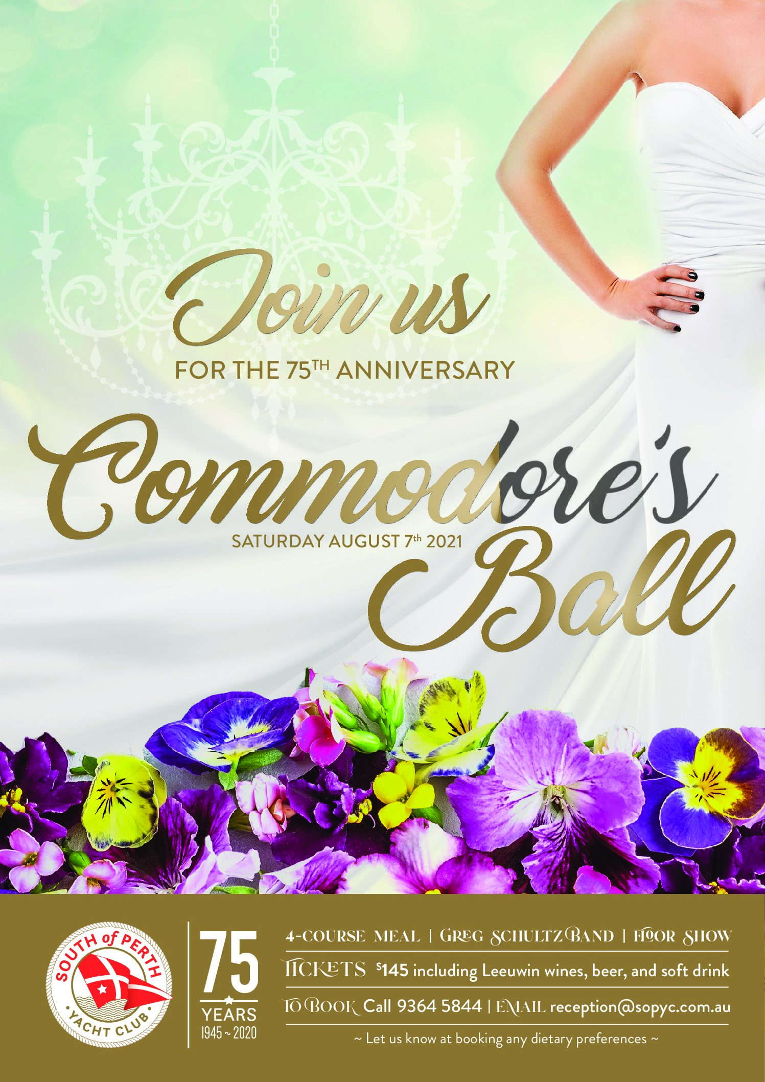 Commodore's Ball - We are taking bookings!