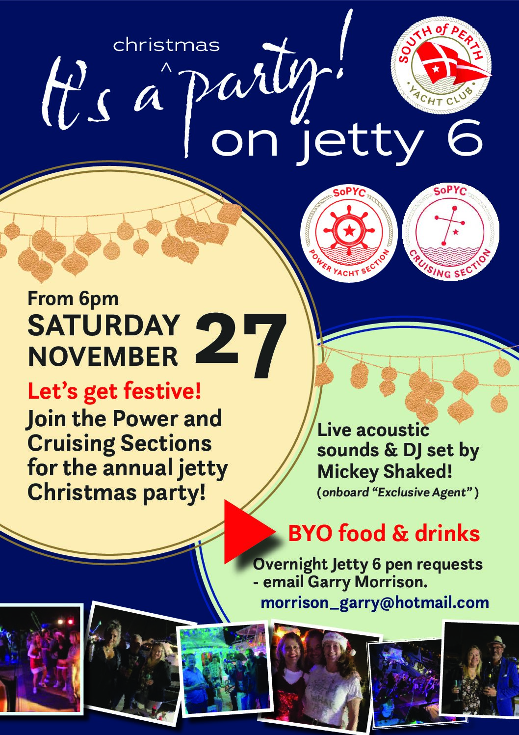 It's a Christmas Party on Jetty 6!