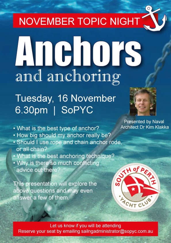 November Topic Night - Anchors and Anchoring